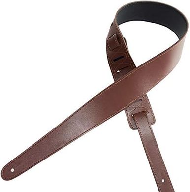 Adjustable PU Leather Guitar Strap (Black/Brown, 2 Picks)
