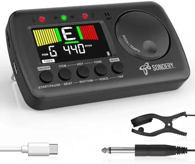 Sondery 3-in-1 Metronome: Tuner, Tempo, Vocal Counting