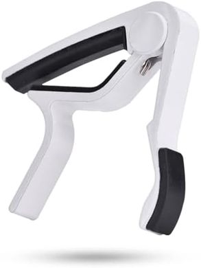 Eboxer Guitar Capo: 6-String Acoustic/Electric Tuner (White)
