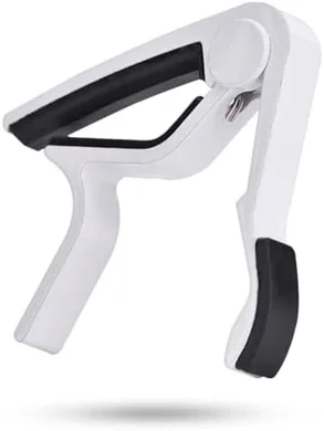 Eboxer Guitar Capo: 6-String Acoustic/Electric Tuner (White)