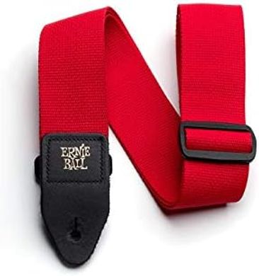 Ernie Ball Red Polypro Guitar Strap
