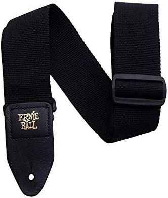 Ernie Ball Black Polypro Guitar Strap
