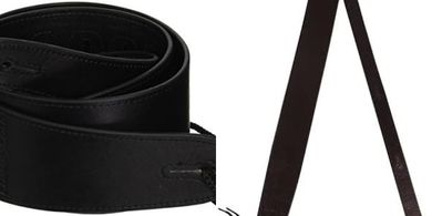 Black Sawtooth ChromaCast Faux Leather Guitar Strap
