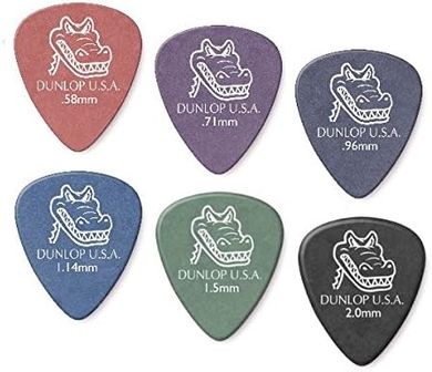 Dunlop Gator Grip Guitar Picks: 12-Pick Variety Pack
