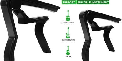 Black Acoustic & Electric Guitar Capo
