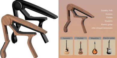 2-Pack Quick-Release Guitar Capo: Silicone Pad, Buzz-Free