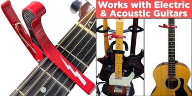 White Lightning Quick-Release Capo for Acoustic & Electric Guitars
