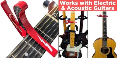 White Lightning Quick-Release Capo for Acoustic & Electric Guitars