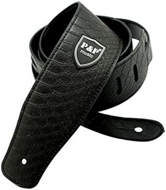 Adjustable Serpentine Guitar Strap (PU Leather)
