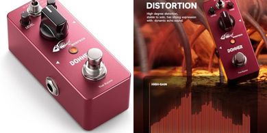 Donner Morpher Mini Distortion Pedal: 3 Modes (Natural, Tight, Crunch)
