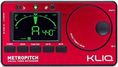 KLIQ MetroPitch: Metronome & Tuner for all instruments (Red)
