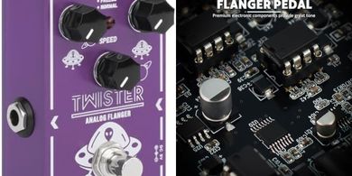 STRICH TMISTER: Retro Flanger Guitar Pedal (2 Modes, True Bypass)
