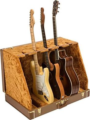 Brown 5-Guitar Fender Classic Case Stand
