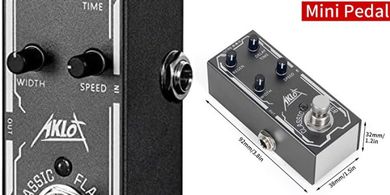 AKLOT Classic Mini Flanger Guitar Pedal (True Bypass)