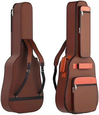 Deluxe Padded Acoustic Guitar Gig Bag (39-41", 6 Picks)