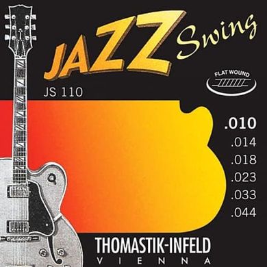 Thomastik-Infeld Jazz Swing Pure Nickel Flatwound 6-String Set (JS110)