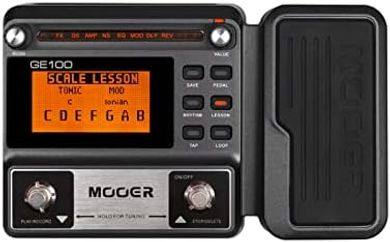 MOOER GE100 Guitar Multi-Effects Pedal with 80 Presets & Expression Pedal
