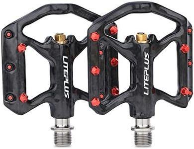 Ultra-Lightweight Carbon Fiber Titanium Axle Road/MTB Bike Pedals
