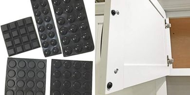 Black Rubber Bumper Pads: 82-Piece Combo for Noise Reduction
