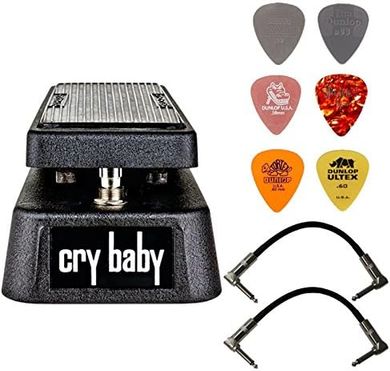 Dunlop Crybaby Classic Wah Pedal Bundle with Cables & Picks
