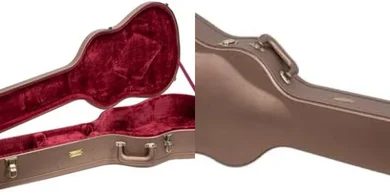 Crossrock Classical Guitar Case: Wooden, Secure, Storage, Brown