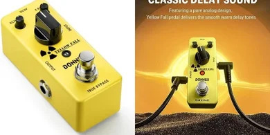 Donner Yellow Fall Analog Mini Guitar Delay Pedal (True Bypass)