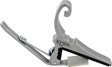 Kyser Acoustic Capo: Quick-Change Silver