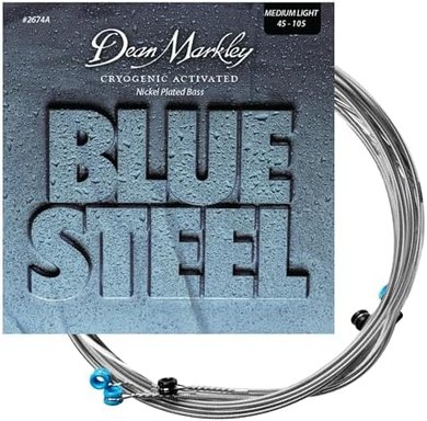 Dean Markley Blue Steel Bass Strings: Cryo-Processed, Medium Light (45-105)