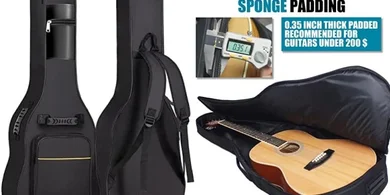 GLEAM Acoustic Guitar Gig Bag: Waterproof, 0.35" Padded, 39-41"
