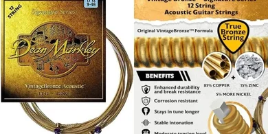 Dean Markley Vintage Bronze 12-String Acoustic Guitar Strings (Light, USA-made)