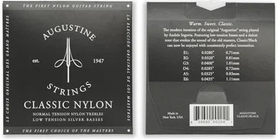 Augustine Classic Black Low-Tension Classical Guitar Strings
