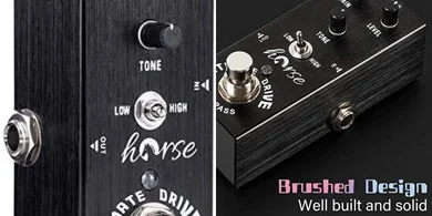 Horse Electric Guitar Pedal: Mini, True Bypass (Black)