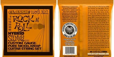 Ernie Ball Pure Nickel Electric Guitar Strings, 9-46 Gauge
