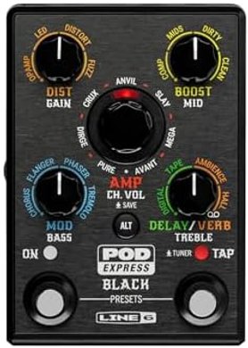 Line 6 POD Express: Black Guitar Effects Processor