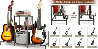 Bikoney 4-Tier Adjustable Guitar & Bass Stand (Patent)
