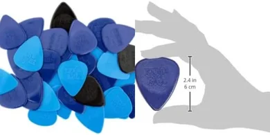Ernie Ball Nylon Guitar Picks: Thin/Medium/Heavy, 50-pack
