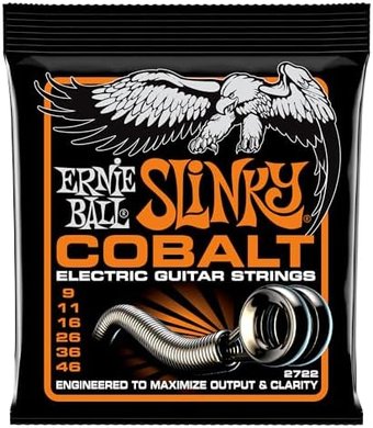 Ernie Ball Cobalt Slinky Electric Guitar Strings (9-46)