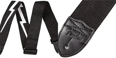 Fender Lightning Bolt Nylon Guitar Strap (2")