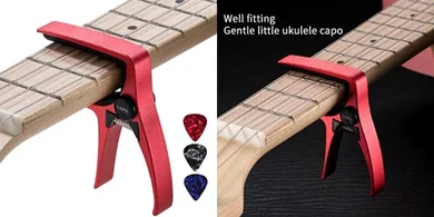 ENO Mini Ukulele Capo: Fits Soprano, Concert, Tenor, & Mandolin
