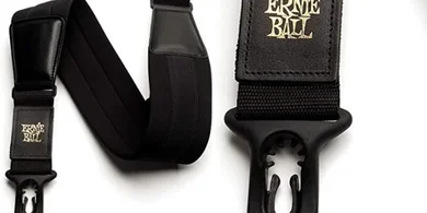 Ernie Ball Comfort Wide Guitar Strap (Black Neoprene)