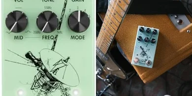 Voyager MKII Overdrive Pedal: Seafoam Pre-Amp