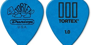 Dunlop Tortex TIII Blue Guitar Picks (1.0mm, 12-pack)