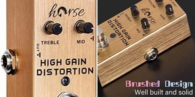 Gold Horse Mini Distortion Guitar Pedal (9V True Bypass)