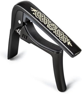 Dunlop Trigger Fly Capo: Celtic Knot, Curved Black