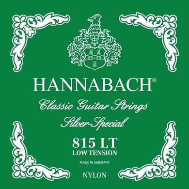 Hannabach Silver Special Low Tension Classical Guitar Strings (Green)
