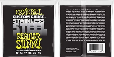 Ernie Ball Slinky Stainless Steel Electric Guitar Strings (10-46)