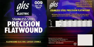 GHS Precision Flatwound Electric Guitar Strings (Ultra Light, 9-42)