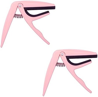 Pink Ukulele Quick-Change Capo (2-Pack)