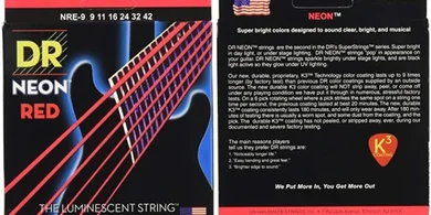 DR Neon Red Electric Lite Guitar Strings